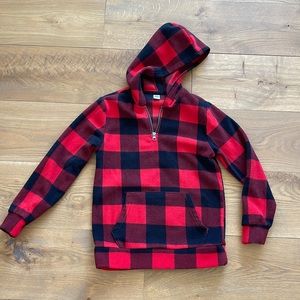 Old Navy boys or girls fleece 3/4 zip hoodie. Size large (10-12)